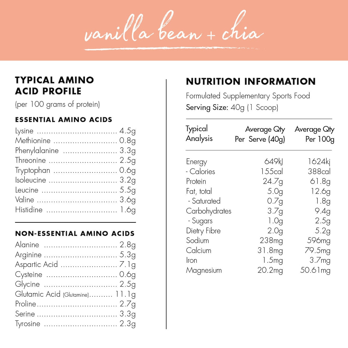 At Health Organic Plant Based Protein Plus Superfood Vanilla Bean and Almond 450g