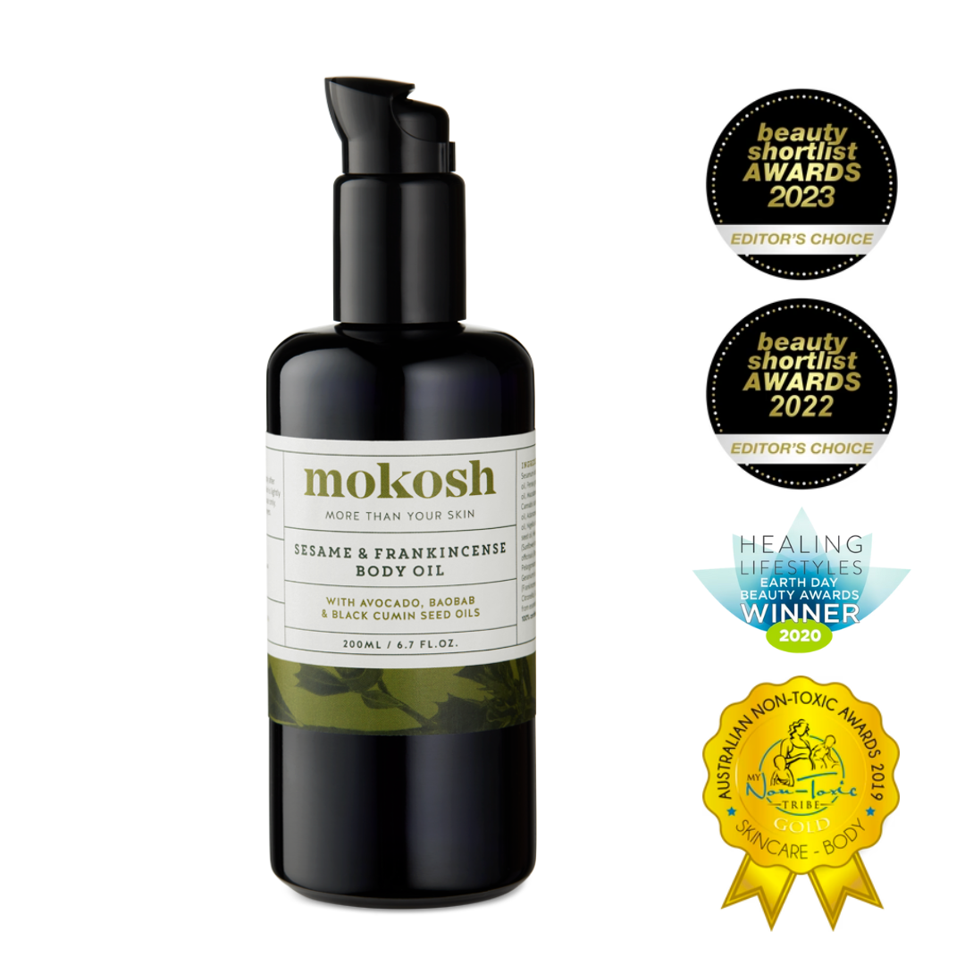 Mokosh Organic Sesame and Frankincense Body Oil 200ml