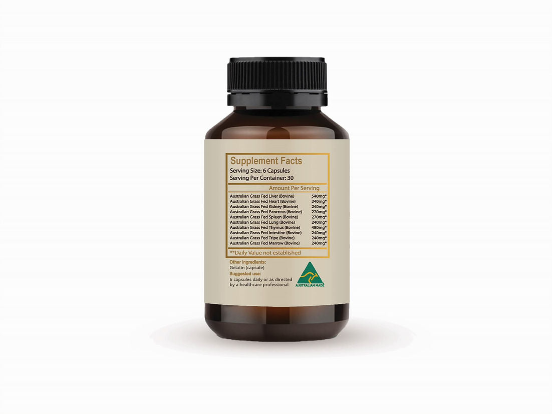 Cow & Bull Beef Organ 180 Capsules