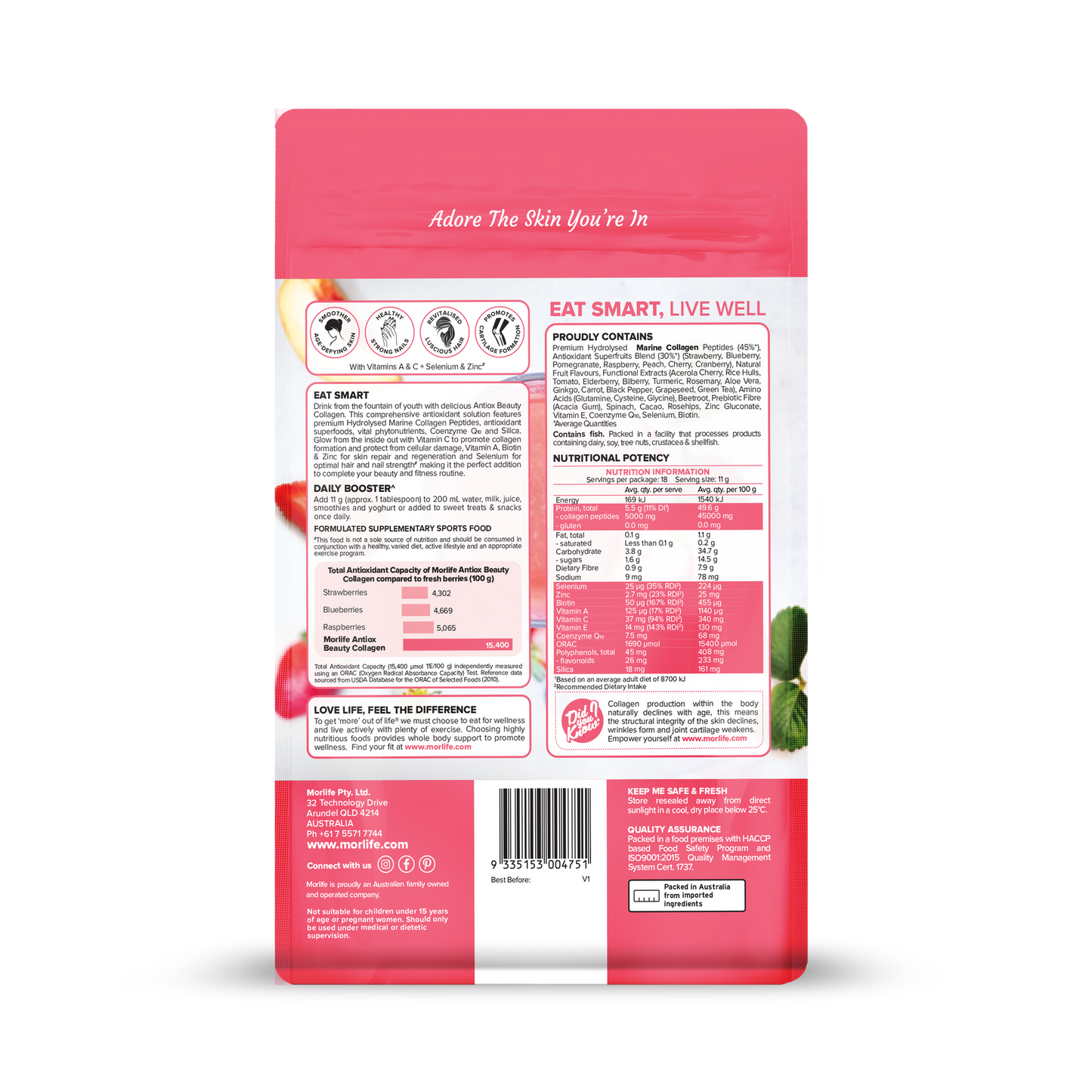 Morlife Antiox Beauty Collagen 200g