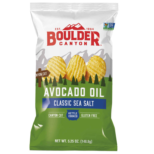 Boulder Avocado Oil Classic Sea Salt Chips 148g