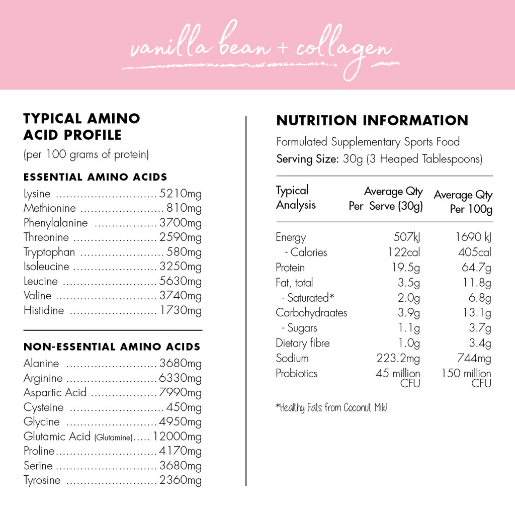 At Health Radiant Body Protein Powder Vanilla Bean 450g