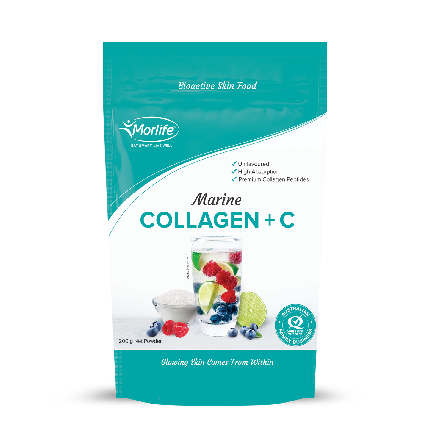 Morlife Hydrolysed Marine Collagen + C 200g