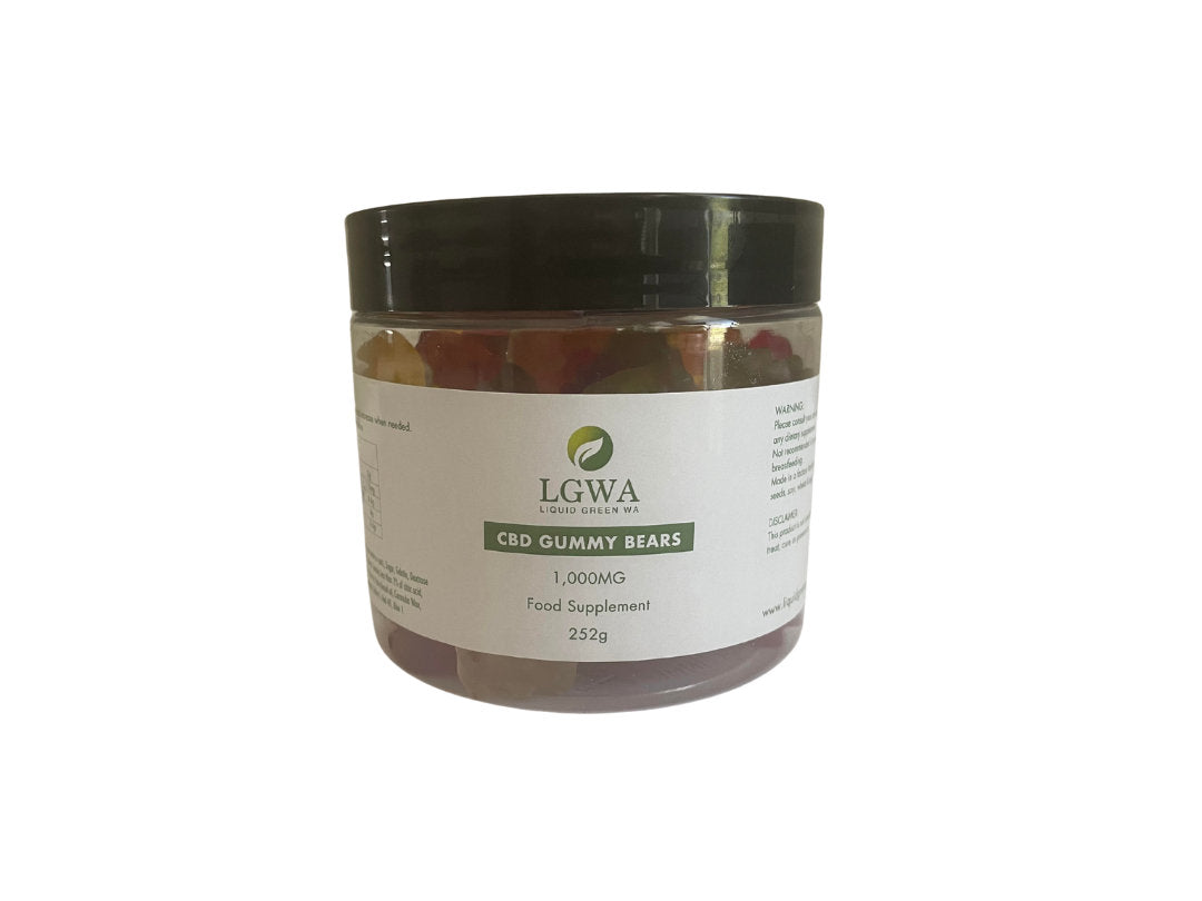Liquid Green CBD Gummy Bears 1000mg 252g