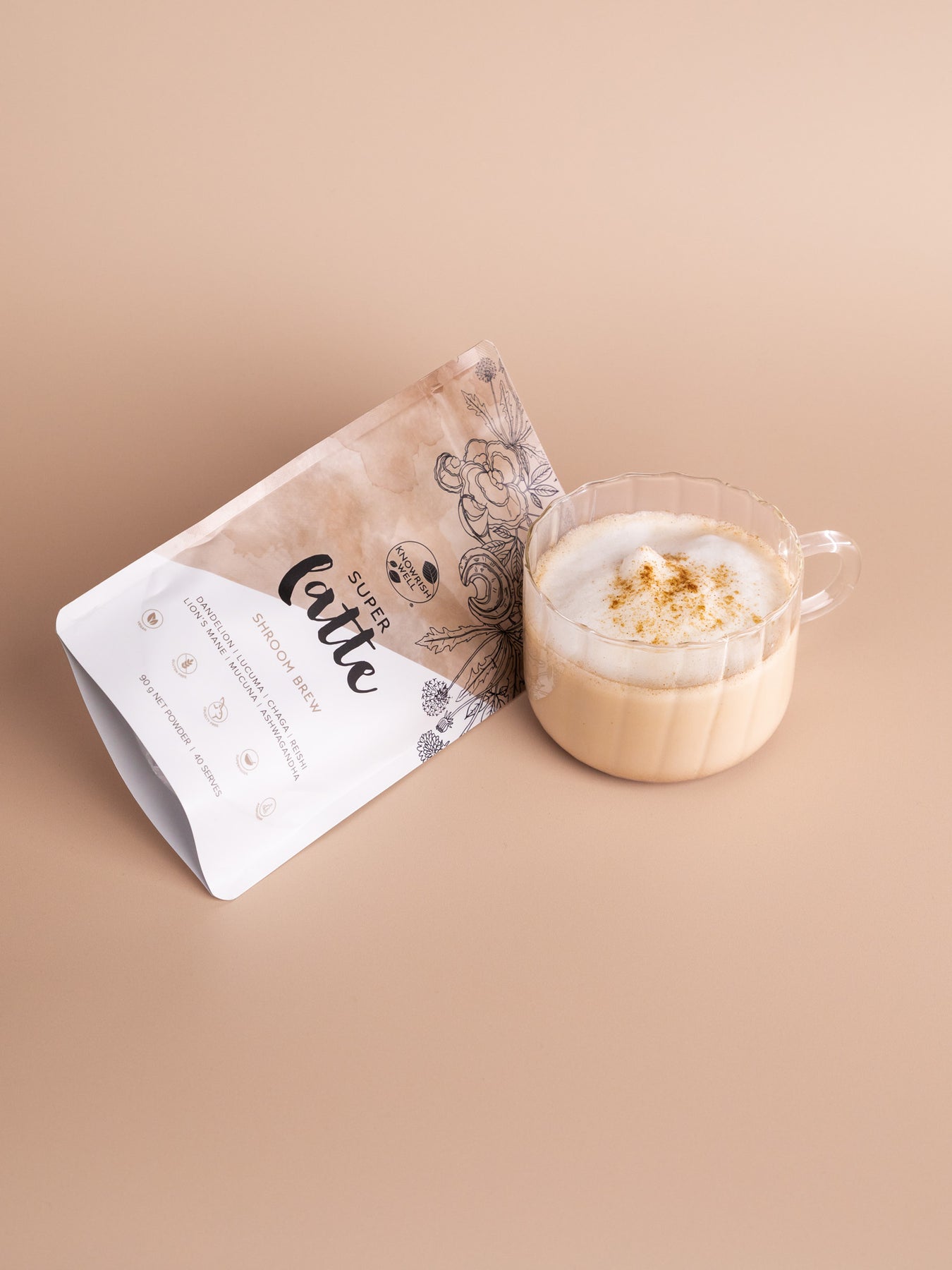 Knowrish Well Shroom Brew Super Latte
