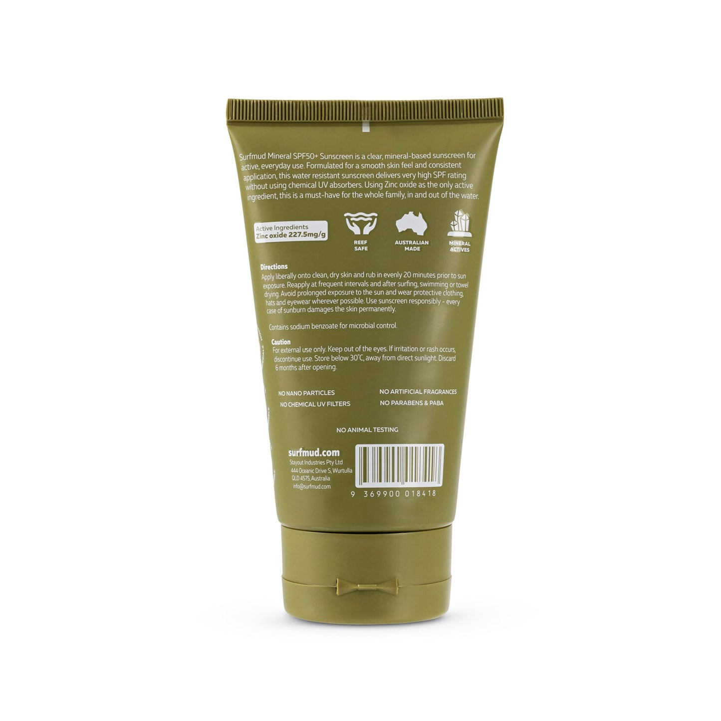 Surf Mud Mineral Sunscreen SPF50+ 125g