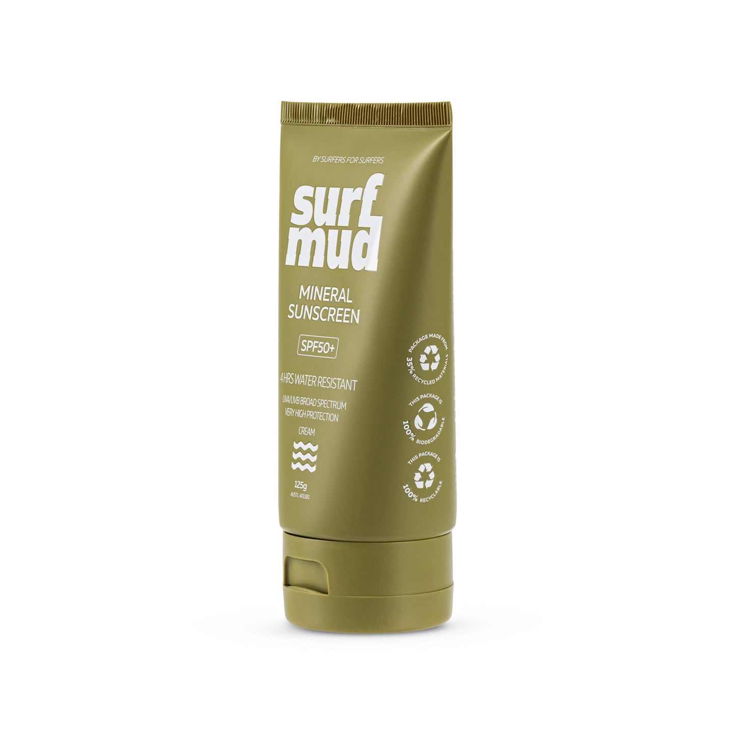 Surf Mud Mineral Sunscreen SPF50+ 125g