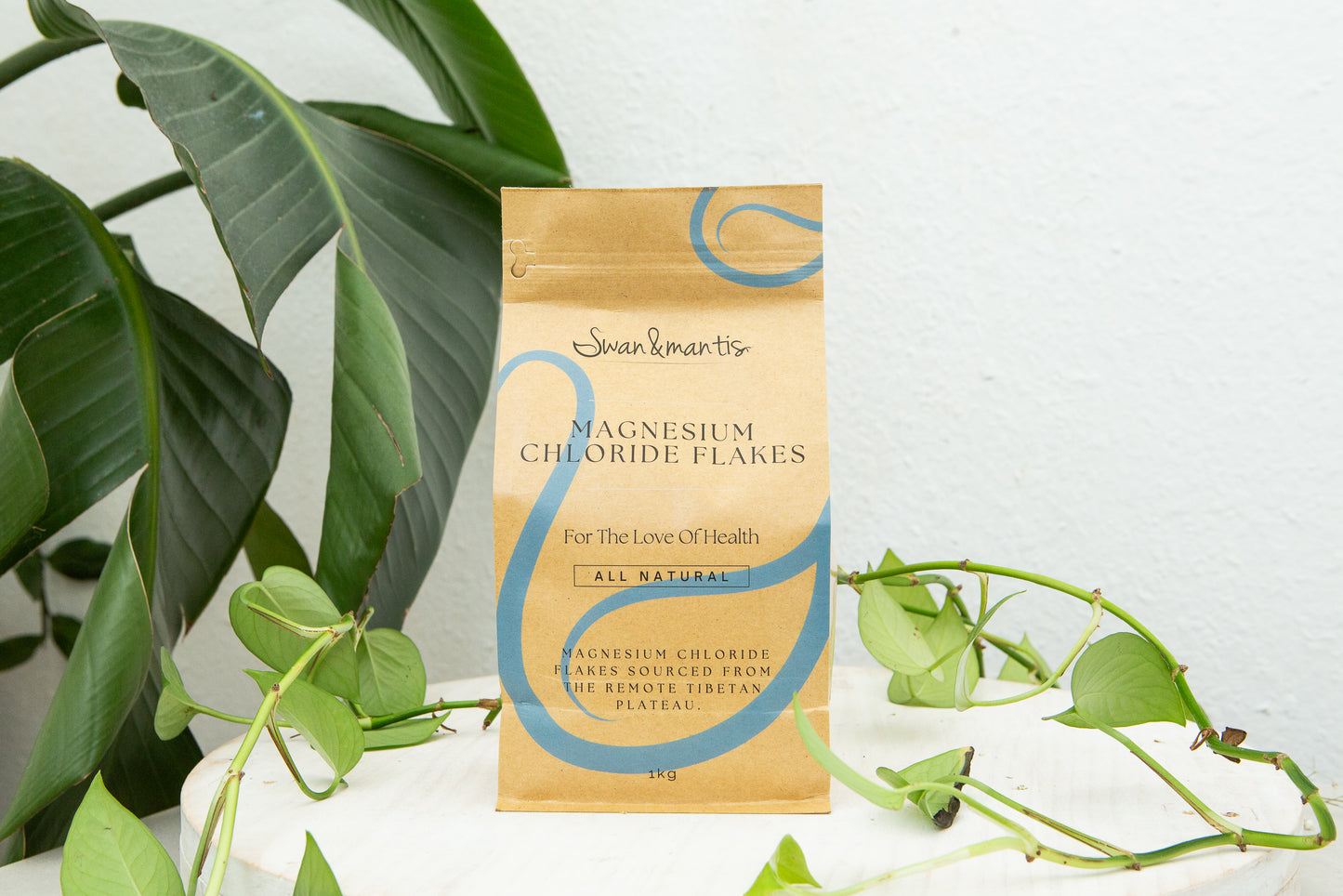 Swan and Mantis Pharmaceutical Grade Magnesium Chloride Flakes 1kg