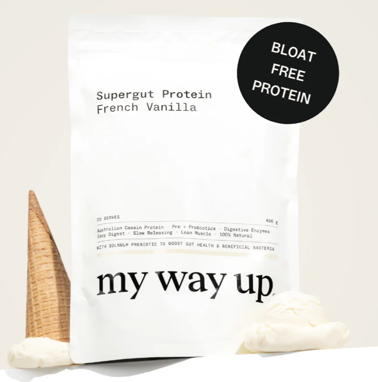 My Way Up Supergut Protein French Vanilla 400g