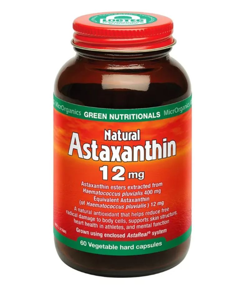 Green Nutritionals Hawaiian Natural Astaxanthin 12mg Dbl Strength 60c