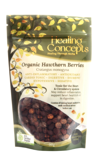 Healing Conepts Organic Hawthorn Berries 50g