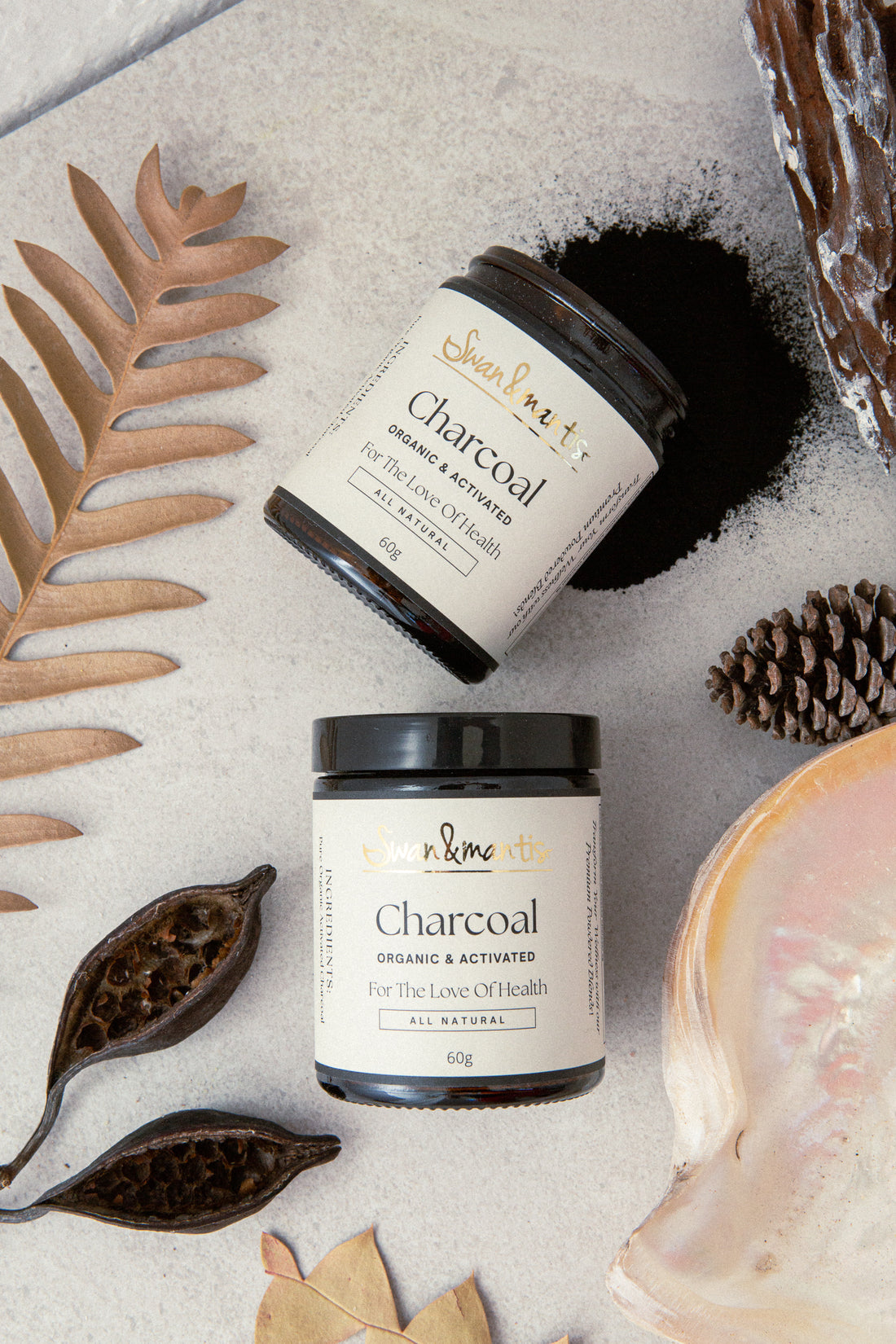 Swan and Mantis Organic Activated Charcoal 500g
