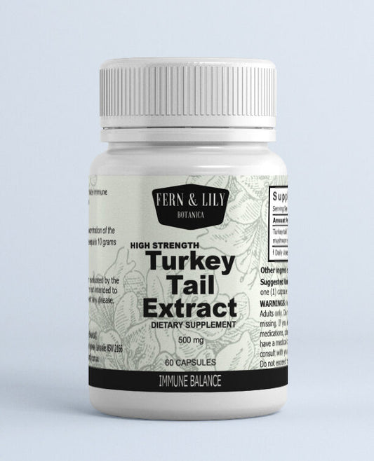 Fern and Lily Turkey Tail Extract 500mg 60s