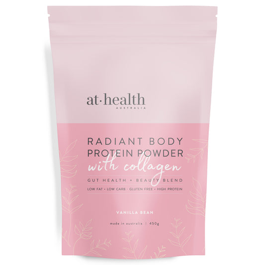 At Health Radiant Body Protein Powder Vanilla Bean 450g