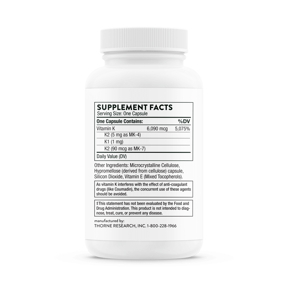 Thorne 3-K Complete Vitamin K 60s