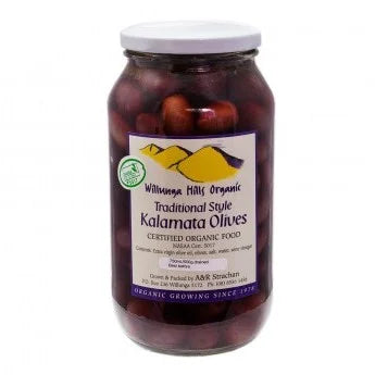 Willunga Organic Kalamata Olives 500g