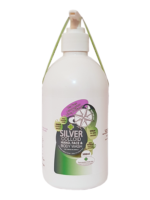 Silver Health Silver Colloid Face and Body Wash TEA TREE LIME LEMONGRASS 500ml