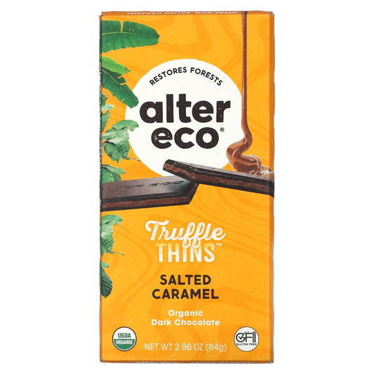 Alter Eco Truffle Thins Salted Caramel 84g