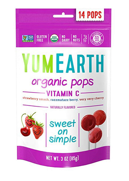 Organic Lollipops bags Vitamin C 14 pops