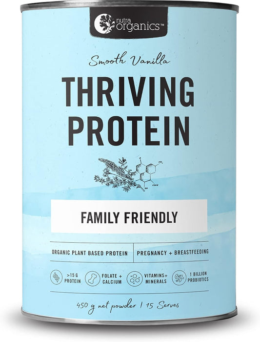 Nutra Organics Thriving Protein SMOOTH VANILLA 450g