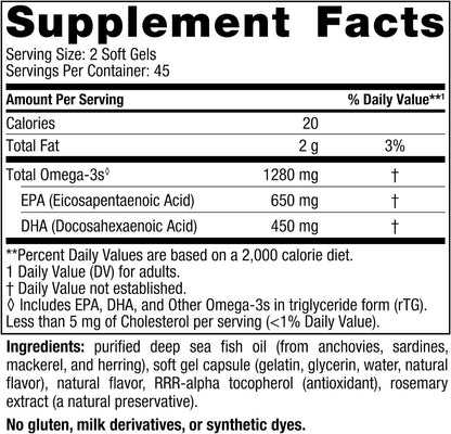 Nordic Naturals Ultimate Omega 60 Soft Gels