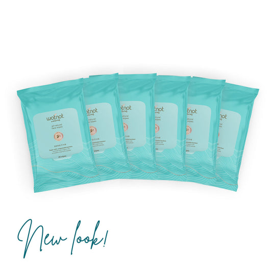 Wot Not Facial Wipes Oily Sensitive Skin 25s