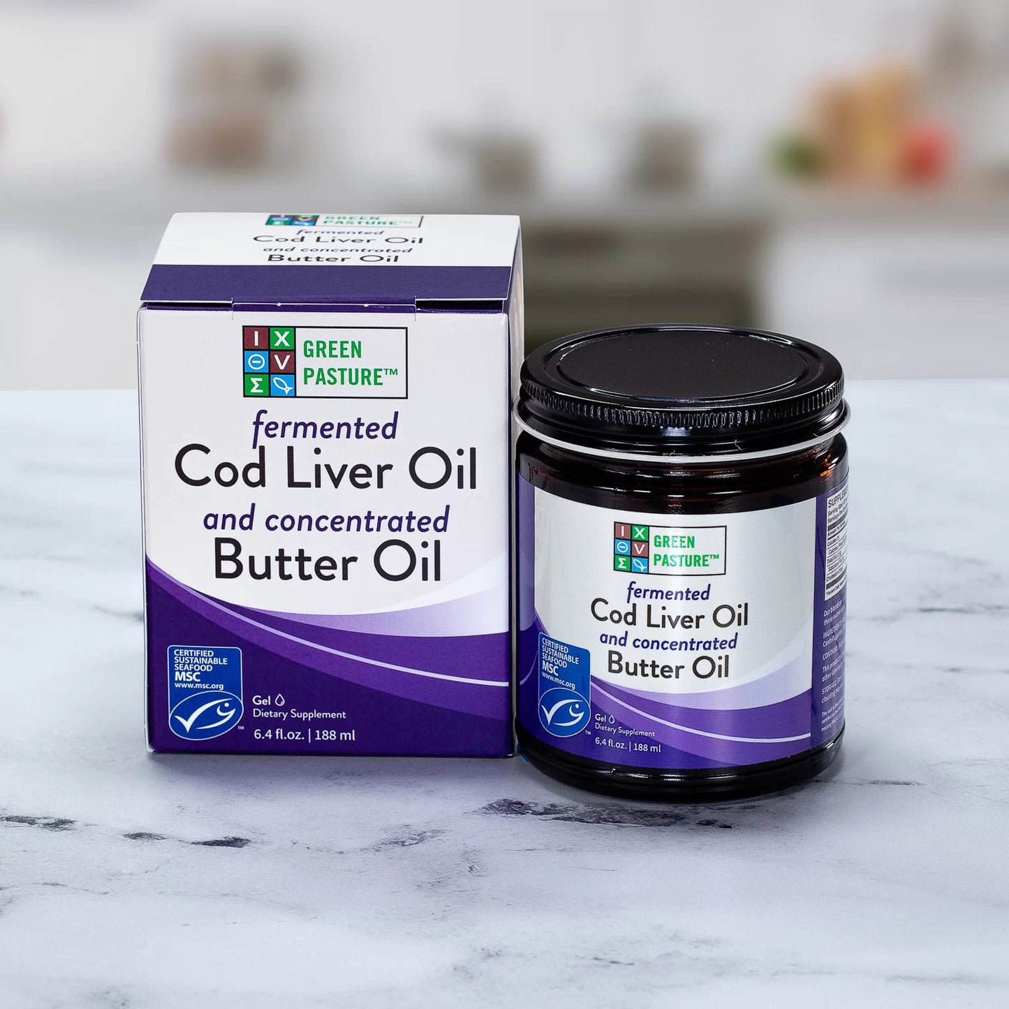 Green Pastures Blue Ice Royal Fermented Cod Liver Oil/Butter Oil Gel - Cinnamon Tingle 188ml