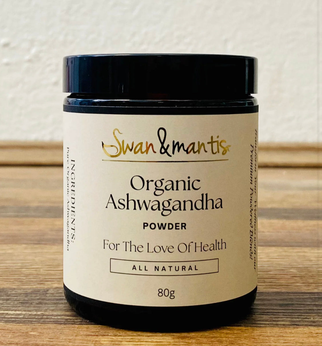 Swan and Mantis Ashwagandha 80g