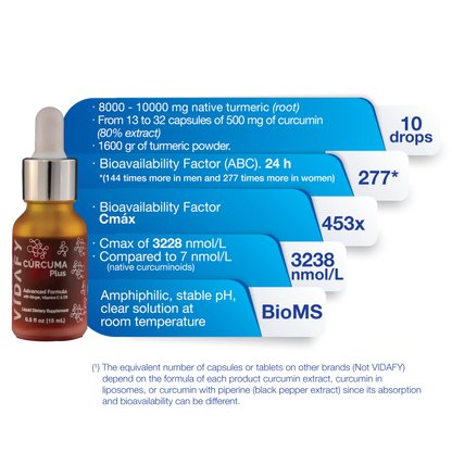 Vidafy Curcumin Plus with BioMS 15ml