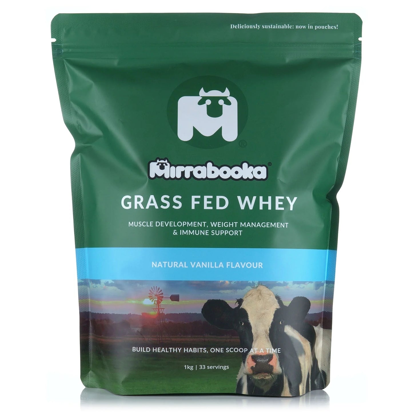 Mirrabooka Whey Protein Vanilla new sku 1kg