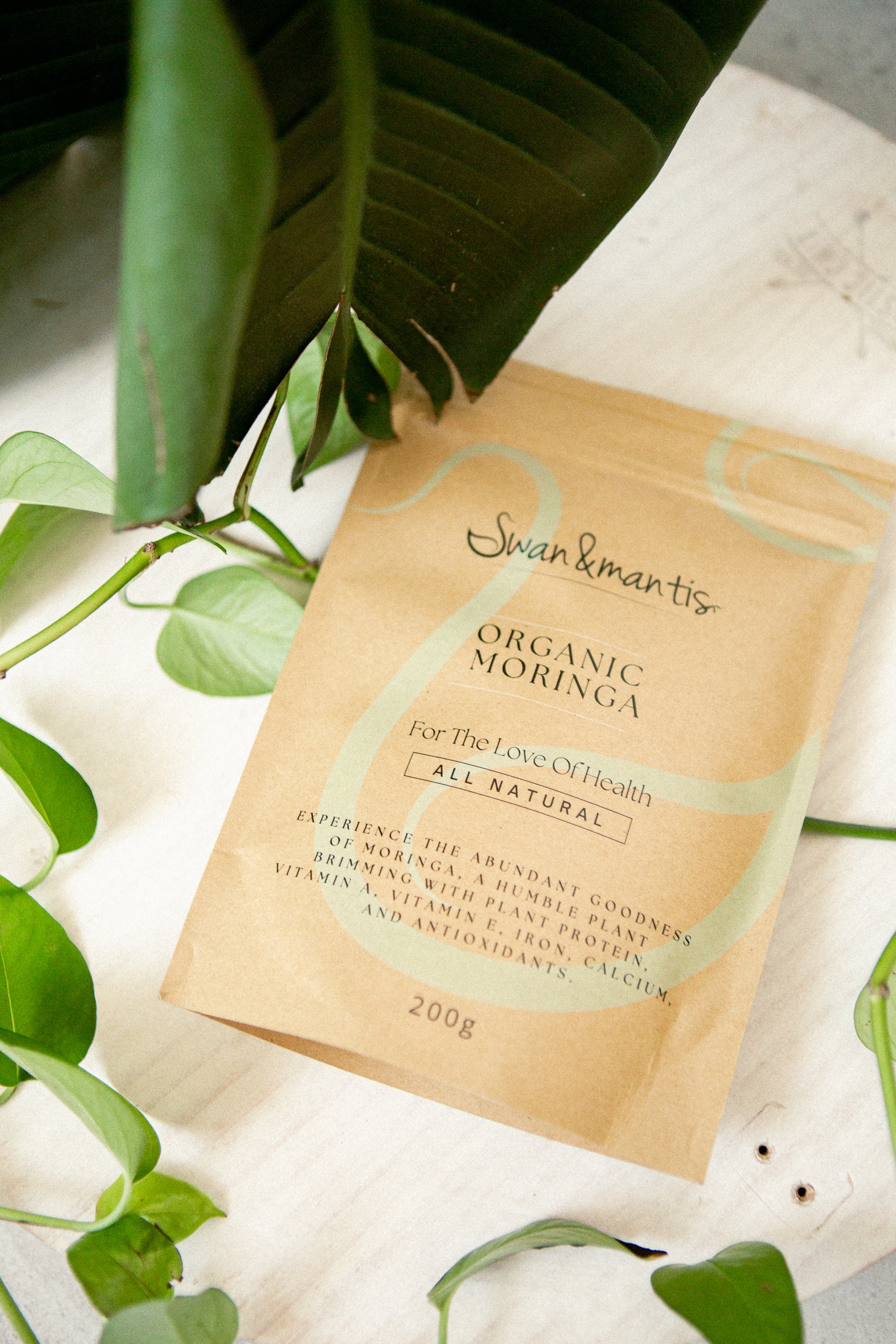 Swan and Mantis Organic Moringa Powder 200g – Precious Organics