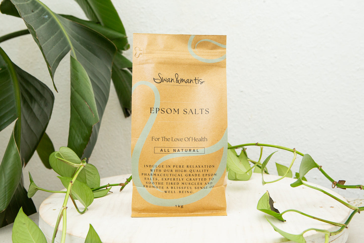 Swan and Mantis Pharmaceutical Grade Epsom Salts 1kg