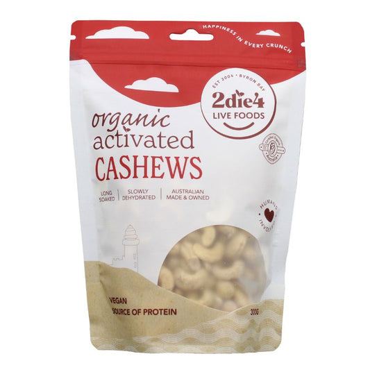 2Die4 Organic Activated Cashews 300g