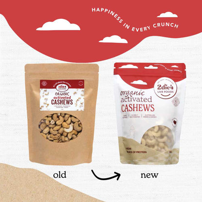 2Die4 Organic Activated Cashews 300g