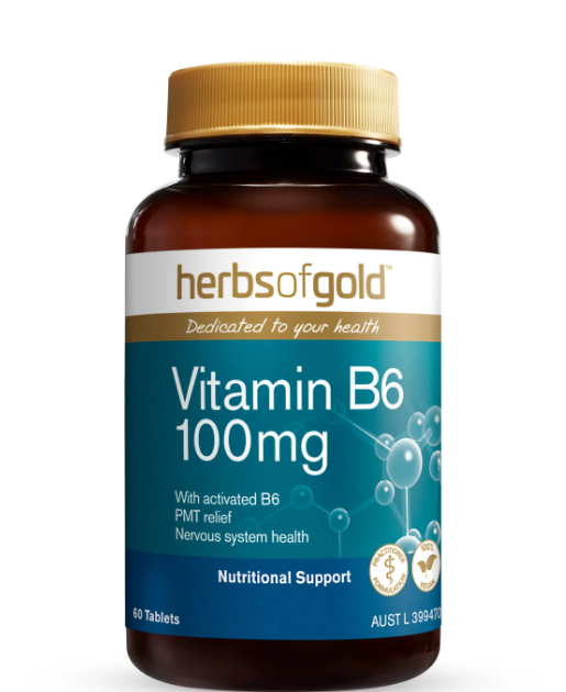 Herbs of Gold Vitamin B6 100mg