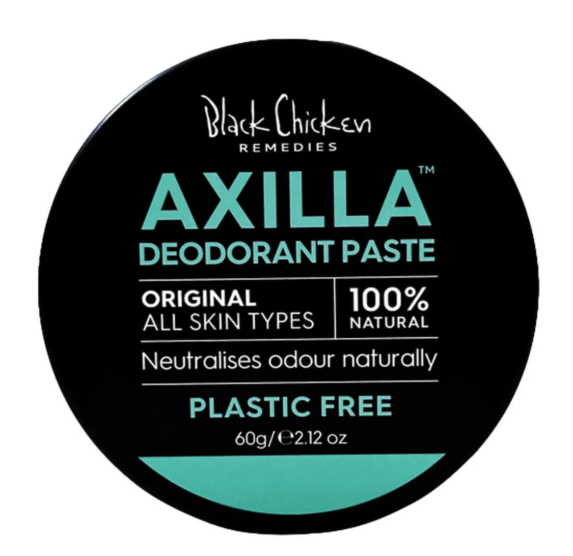 Black Chicken Axilla Deodorant Paste Plastic Free 60g tin