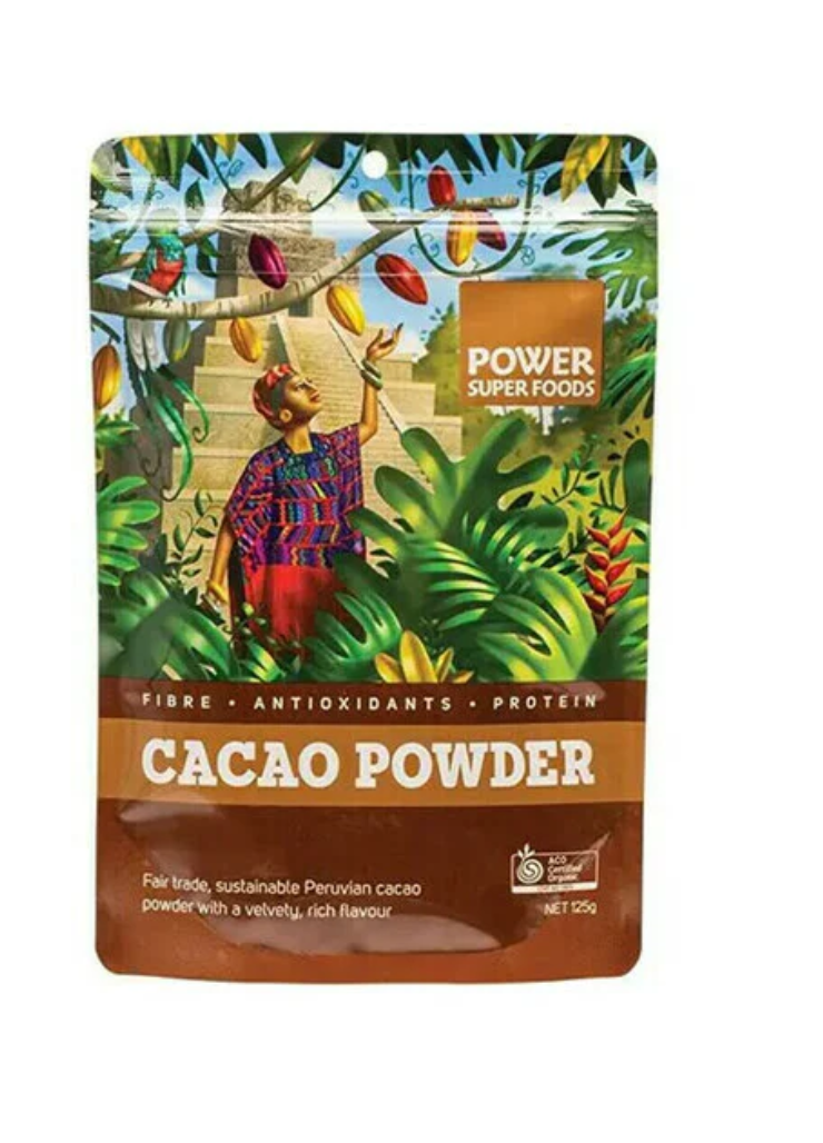 Power Super Foods Organic Cacao Powder 125g