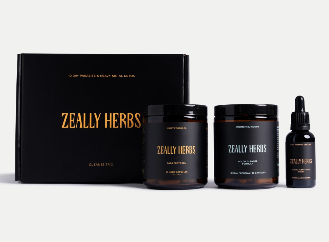 Zeally Herbs Cleanse Trio   10 Day Parasite & Heavy Metal Detox