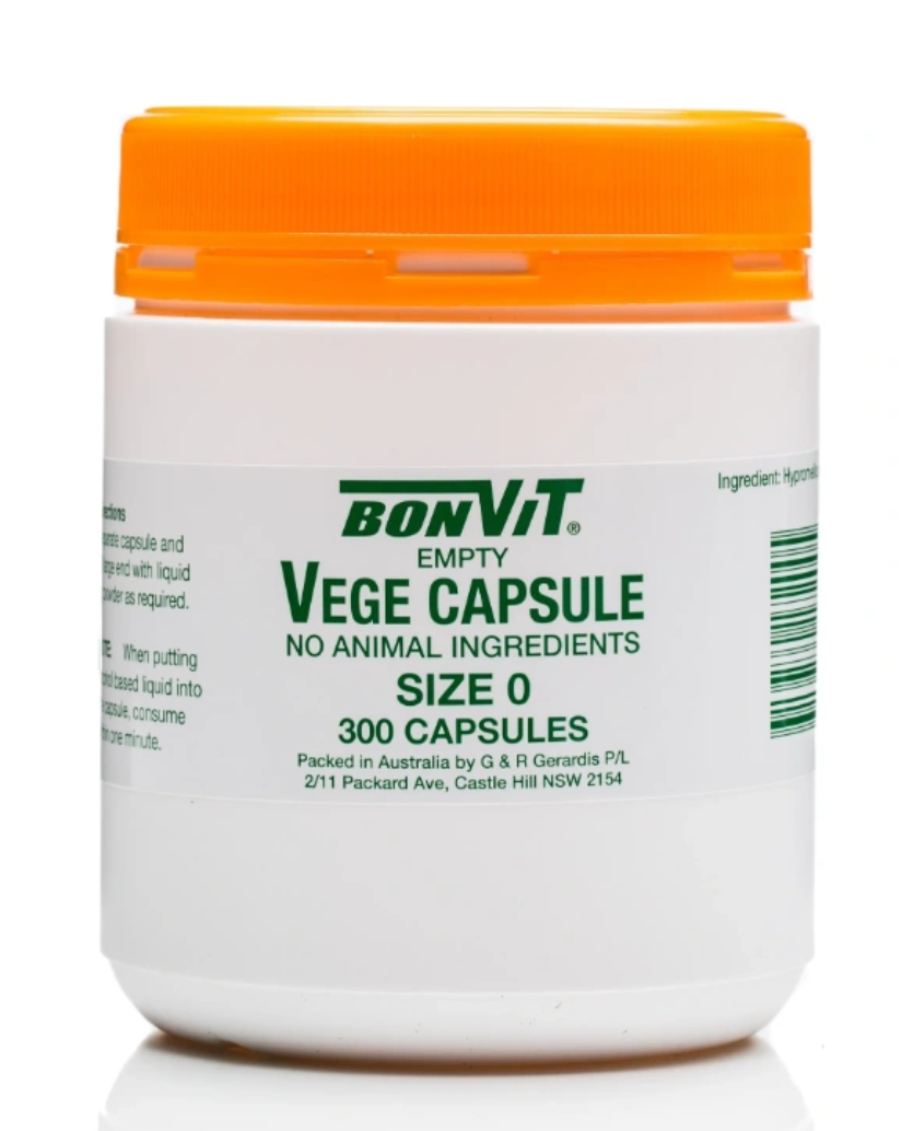 Bonvit Empty Vege Capsules 300 caps