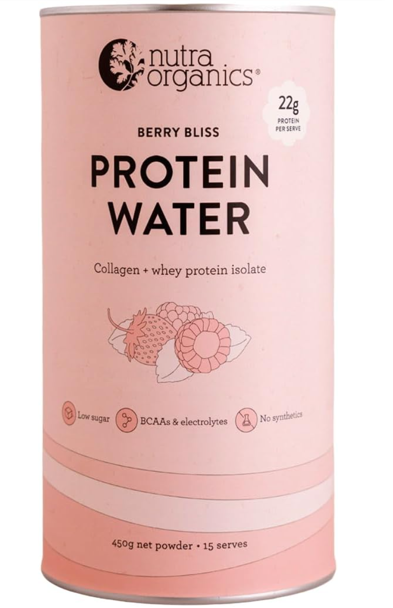 Nutra Organics Berry Bliss Protein Water 450g
