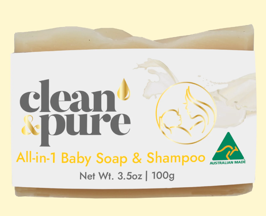 Clean and Pure All in 1 Baby Soap and Shampoo 100g