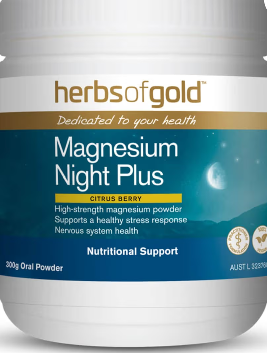Herbs of Gold Magnesium Night Plus 300g Citrus