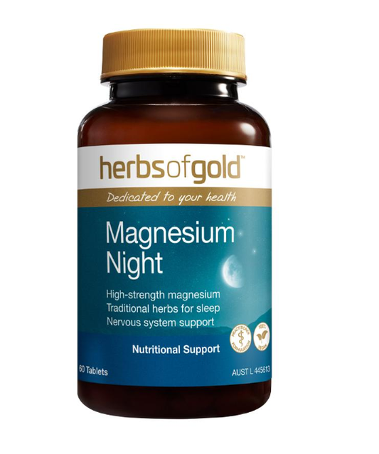 Herbs Of Gold Magnesium Night 60 Tabs