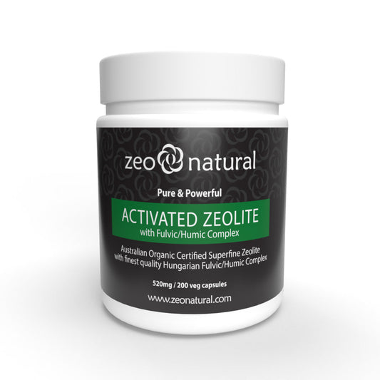 Zeo Naturals Zeolite Activated Capsules plus Fulvic and Humic Acid 200s