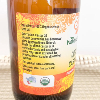 Nature's Shield Organic Castor Oil 200ml