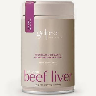 Gelpro Organic Beef Liver 120caps
