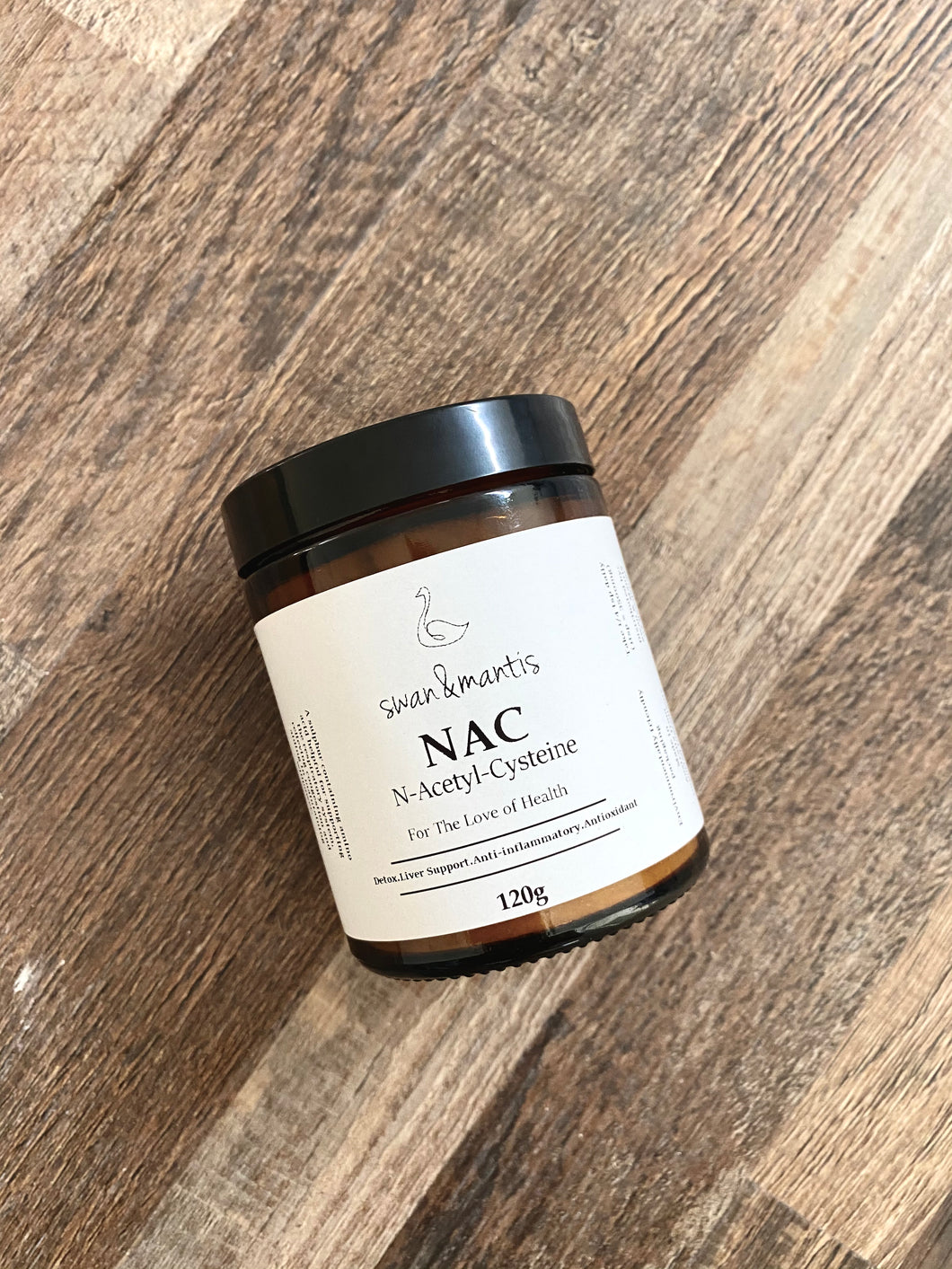 Swan and Mantis NAC (N-Acetyl-Cysteine) 120g