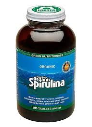 Green Nutritionals Organic Spirulina 500 Tabs