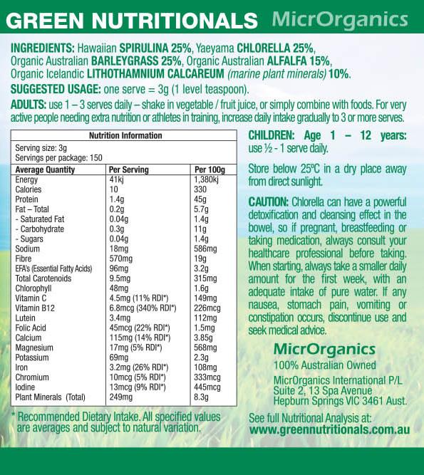 Green Nutritionals Green Superfoods 450g